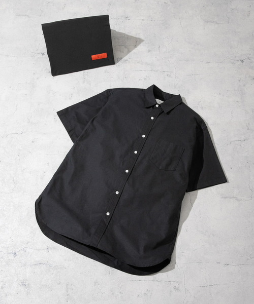 URBAN RESEARCH ROSSO MEN（アーバンリサーチロッソメン）の「『抗菌/消臭』『XXLサイズあり』ハイパフォーマンスオックス半袖シャツ（シャツ/ブラウス・メンズ・インディゴブルー/ストライプ/ネイビー/グリーン系その他/ブルー系その他/グレー/ブラック系その他/ホワイト/ライトブルー/ブラック/グレー系その他・SMALL/MEDIUM/LARGE/X-LARGE/XX-LARGE）」の3枚目の写真