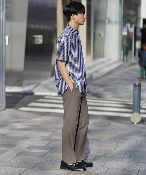 URBAN RESEARCH ROSSO MEN（アーバンリサーチロッソメン）の「『抗菌/消臭』『XXLサイズあり』ハイパフォーマンスオックス半袖シャツ（シャツ/ブラウス・メンズ・インディゴブルー/ストライプ/ネイビー/グリーン系その他/ブルー系その他/グレー/ブラック系その他/ホワイト/ライトブルー/ブラック/グレー系その他・SMALL/MEDIUM/LARGE/X-LARGE/XX-LARGE）」の12枚目の写真