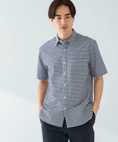 URBAN RESEARCH ROSSO MEN（アーバンリサーチロッソメン）の「『抗菌/消臭』『XXLサイズあり』ハイパフォーマンスオックス半袖シャツ（シャツ/ブラウス・メンズ・インディゴブルー/ストライプ/ネイビー/グリーン系その他/ブルー系その他/グレー/ブラック系その他/ホワイト/ライトブルー/ブラック/グレー系その他・SMALL/MEDIUM/LARGE/X-LARGE/XX-LARGE）」の13枚目の写真