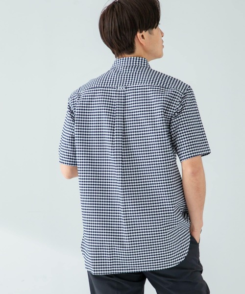 URBAN RESEARCH ROSSO MEN（アーバンリサーチロッソメン）の「『抗菌/消臭』『XXLサイズあり』ハイパフォーマンスオックス半袖シャツ（シャツ/ブラウス・メンズ・インディゴブルー/ストライプ/ネイビー/グリーン系その他/ブルー系その他/グレー/ブラック系その他/ホワイト/ライトブルー/ブラック/グレー系その他・SMALL/MEDIUM/LARGE/X-LARGE/XX-LARGE）」の17枚目の写真