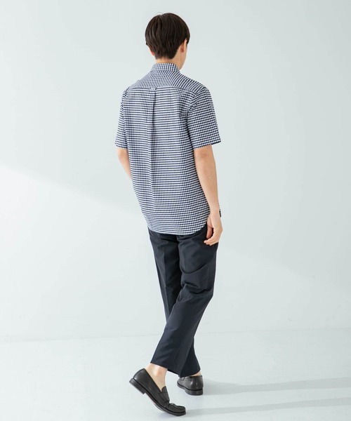 URBAN RESEARCH ROSSO MEN（アーバンリサーチロッソメン）の「『抗菌/消臭』『XXLサイズあり』ハイパフォーマンスオックス半袖シャツ（シャツ/ブラウス・メンズ・インディゴブルー/ストライプ/ネイビー/グリーン系その他/ブルー系その他/グレー/ブラック系その他/ホワイト/ライトブルー/ブラック/グレー系その他・SMALL/MEDIUM/LARGE/X-LARGE/XX-LARGE）」の19枚目の写真