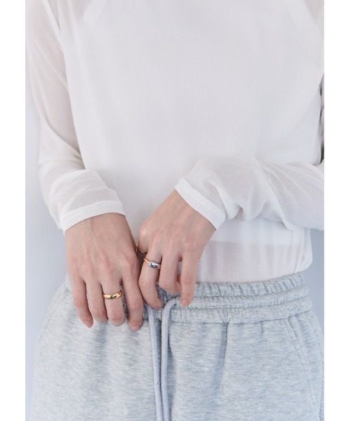 FMiBL（ファミル）の「パワーネットクルーネックシアートップス（Tシャツ/カットソー・レディース・ホワイト/ブラック/ピンク・FREE）」の21枚目の写真