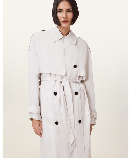 ALLSAINTS(オールセインツ)の「LINNIE LIGHTWEIGHT TRENCH COAT | LINNIE ライトウェイト トレンチ コート(トレンチコート・レディース・ホワイト系その他・S/M)」の4枚目の写真