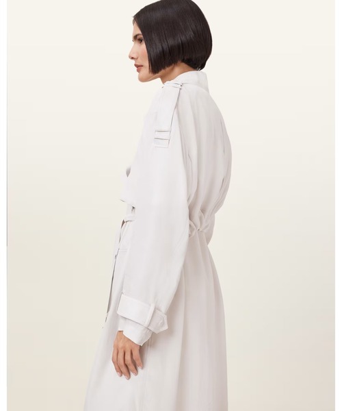 ALLSAINTS(オールセインツ)の「LINNIE LIGHTWEIGHT TRENCH COAT | LINNIE ライトウェイト トレンチ コート(トレンチコート・レディース・ホワイト系その他・S/M)」の3枚目の写真