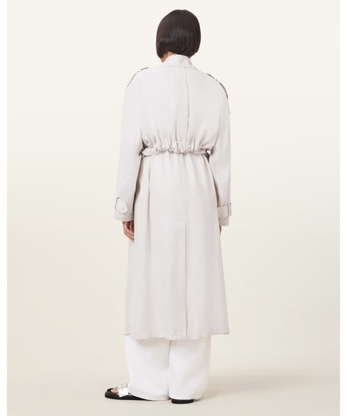 ALLSAINTS(オールセインツ)の「LINNIE LIGHTWEIGHT TRENCH COAT | LINNIE ライトウェイト トレンチ コート(トレンチコート・レディース・ホワイト系その他・S/M)」の2枚目の写真