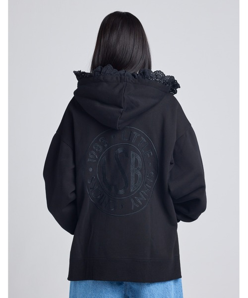 Little sunny bite(リトルサニーバイト)の「【8】【it】【Little sunny bite】lacy logo hoodie(パーカー・レディース・グリーン/ホワイト/ブラック・MEDIUM/SMALL)」の4枚目の写真