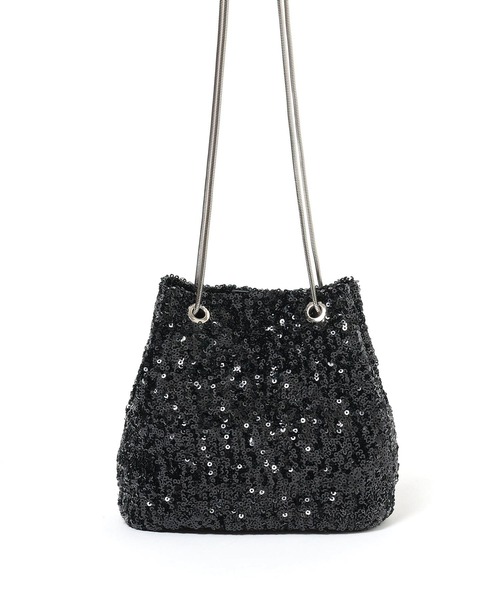 LAKOLE（ラコレ）の「スパンコール巾着ショルダーバッグ3 / 291939（ショルダーバッグ・レディース・ブラック/ピンク系その他/シルバー・FREE）」の13枚目の写真