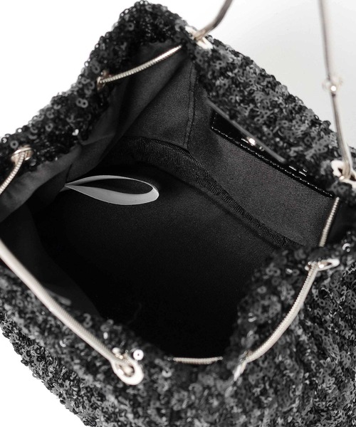 LAKOLE（ラコレ）の「スパンコール巾着ショルダーバッグ3 / 291939（ショルダーバッグ・レディース・ブラック/ピンク系その他/シルバー・FREE）」の9枚目の写真