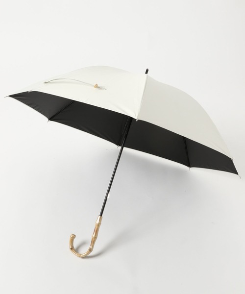 A part by（アパートバイ）の「バンブーハンドルシャコウガサ（長傘・レディース・グレー/アイボリー/ライトベージュ/ブルー系その他2・FREE）」の7枚目の写真