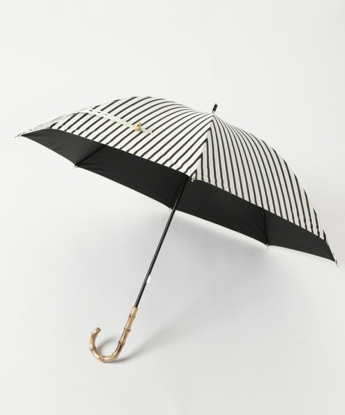 A part by（アパートバイ）の「バンブーハンドルシャコウガサ（長傘・レディース・グレー/アイボリー/ライトベージュ/ブルー系その他2・FREE）」の9枚目の写真