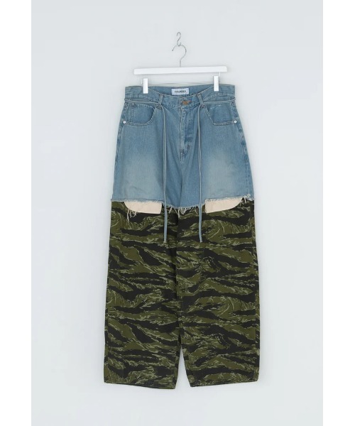 DISCOVERED（ディスカバード）の「DISCOVERED LAYERED ARMY DENIM PANTS（デニムパンツ・メンズ・その他1/その他2/その他3/その他4・1/3）」の2枚目の写真