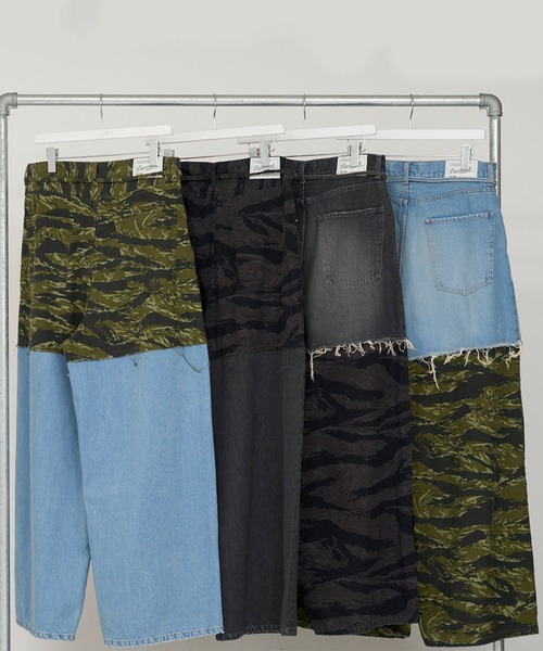 DISCOVERED（ディスカバード）の「DISCOVERED LAYERED ARMY DENIM PANTS（デニムパンツ・メンズ・その他1/その他2/その他3/その他4・1/3）」の6枚目の写真