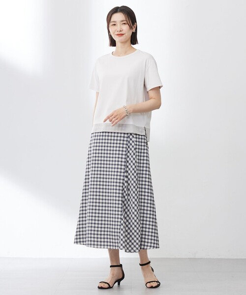 J.PRESS(ジェイプレス)の「【洗える】アセVisギンガム フレアー スカート(スカート・レディース・ネイビー系5/グレー系5・11/9/7)」の19枚目の写真