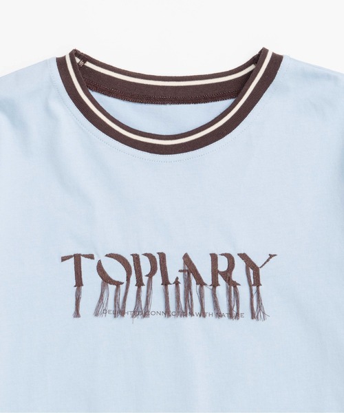 Fringe Embroidery Big Ringer T-shirt/フリンジエンブロイ