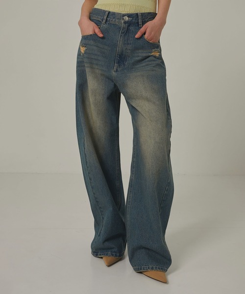 パンツ louren switching denim louren（ローレン ）の「《ZOZOTOWN限定》【Louren/ローレン