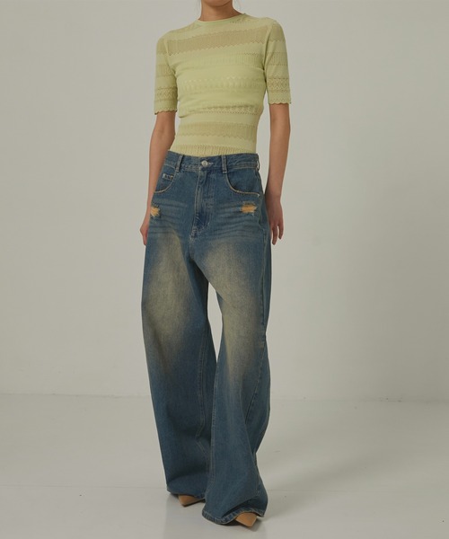 パンツ louren switching denim WEB限定】switching denim(38 BLUE): Louren: WOMENS｜THE TOKYO