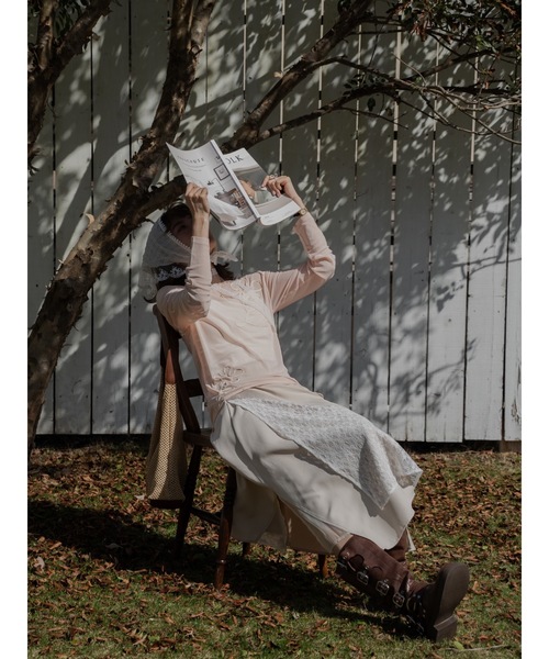 JUMELLE（ジュメロ）の「lace layered skirt（スカート・レディース・ブラック/アイボリー・FREE）」の5枚目の写真