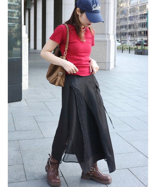 JUMELLE（ジュメロ）の「lace layered skirt（スカート・レディース・ブラック/アイボリー・FREE）」の14枚目の写真