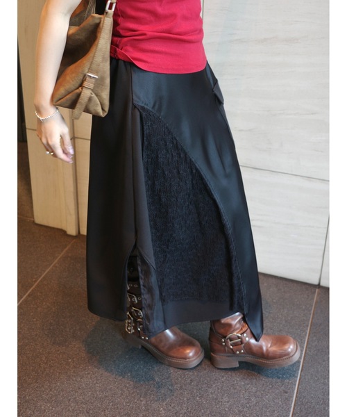 JUMELLE（ジュメロ）の「lace layered skirt（スカート・レディース・ブラック/アイボリー・FREE）」の19枚目の写真