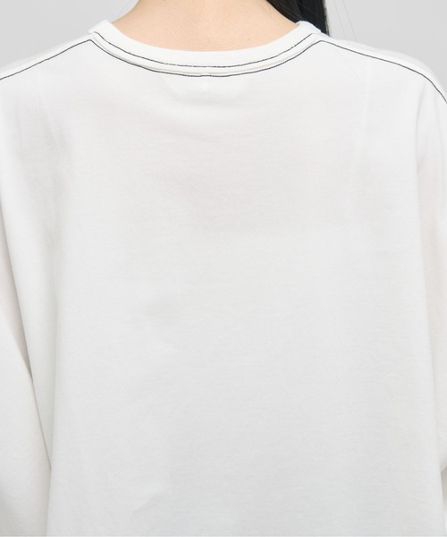 beautiful people(ビューティフルピープル)の「【beautiful people/ビューティフルピープル】60/3 jersey T-REX embroidery T/コットンジャージー刺繍Tシャツ(Tシャツ/カットソー・レディース・オフホワイト/イエロー/ブラック・38)」の22枚目の写真