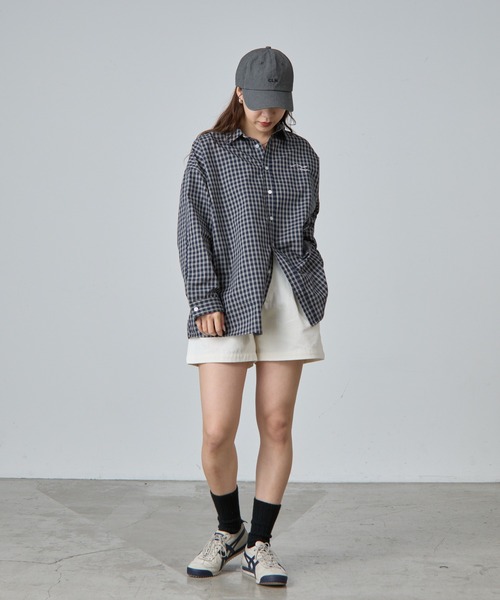 COLONY 2139（コロニートゥーワンスリーナイン）の「ワンポイント刺繍チェックシャツ（シャツ/ブラウス・レディース・ネイビー/ベージュ・FREE）」の21枚目の写真