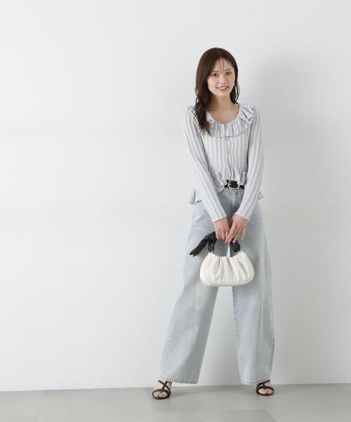 PROPORTION BODY DRESSING(プロポーションボディドレッシング)の「シアーフリルカーディガン / 1215160507(Tシャツ/カットソー・レディース・ブラック/ホワイト/ライトグリーン・FREE)」の20枚目の写真