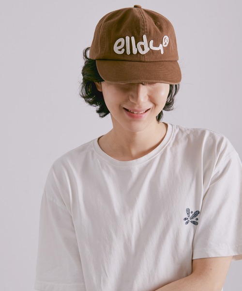 elldu（エルドゥ）の「「elldu/エルドゥ」 アップリキャップ ユニセックス（キャップ・レディース・バーガンディー/グリーン/ブラウン/ブラック/ベージュ/ネイビー/グレー/ホワイト×ブルー/ブルーグレー/ホワイト・FREE）」の16枚目の写真