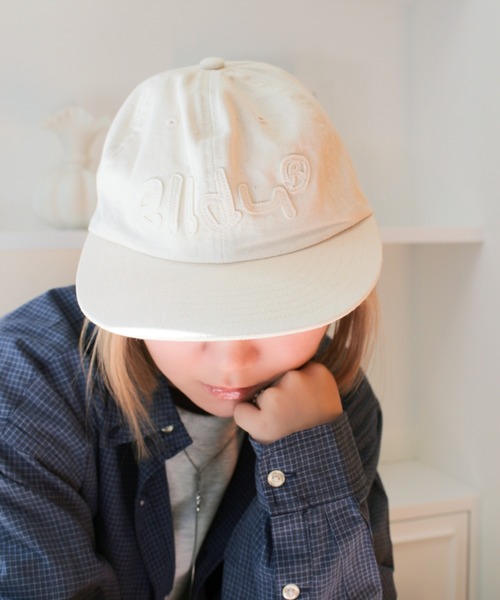 elldu(エルドゥ)の「【別注】<新色追加!>「elldu/エルドゥ」 アップリキャップ ユニセックス(キャップ・レディース・バーガンディー/グリーン/ブラウン/ブラック/ベージュ/ネイビー/グレー/ホワイト×ブルー/ブルーグレー/ホワイト・FREE)」の15枚目の写真