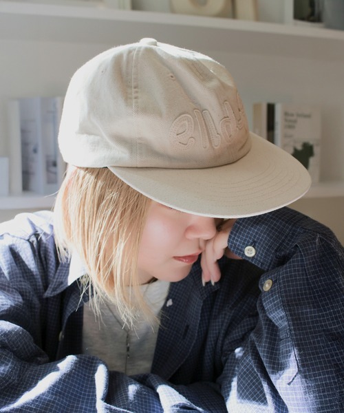 elldu(エルドゥ)の「【別注】<新色追加!>「elldu/エルドゥ」 アップリキャップ ユニセックス(キャップ・レディース・バーガンディー/グリーン/ブラウン/ブラック/ベージュ/ネイビー/グレー/ホワイト×ブルー/ブルーグレー/ホワイト・FREE)」の16枚目の写真