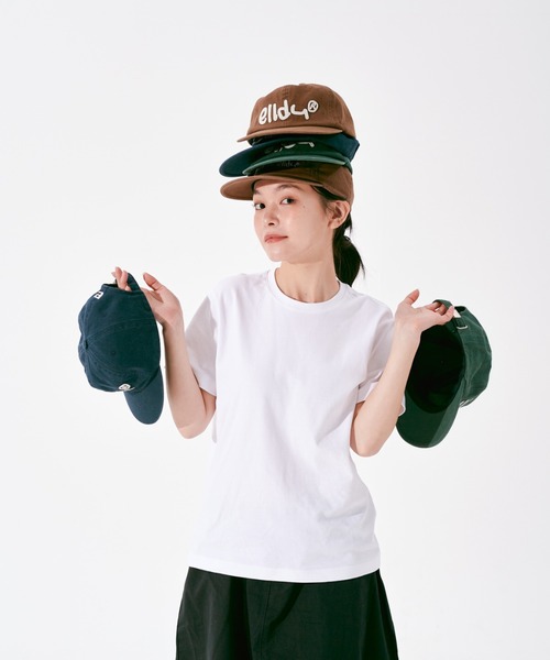 elldu（エルドゥ）の「「elldu/エルドゥ」 アップリキャップ ユニセックス（キャップ・レディース・バーガンディー/グリーン/ブラウン/ブラック/ベージュ/ネイビー/グレー/ホワイト×ブルー/ブルーグレー/ホワイト・FREE）」の18枚目の写真