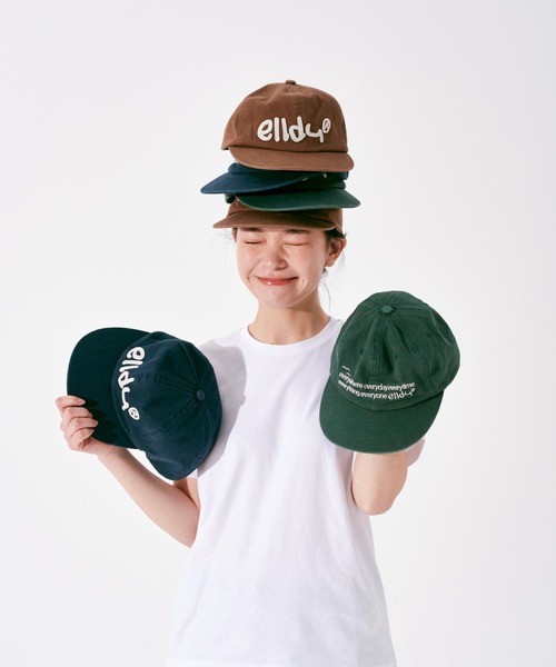 elldu（エルドゥ）の「「elldu/エルドゥ」 アップリキャップ ユニセックス（キャップ・レディース・バーガンディー/グリーン/ブラウン/ブラック/ベージュ/ネイビー/グレー/ホワイト×ブルー/ブルーグレー/ホワイト・FREE）」の19枚目の写真