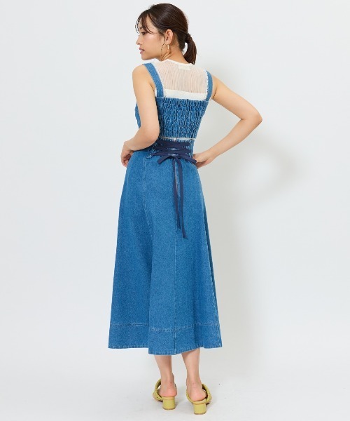 AND COUTURE（アンドクチュール）の「ウォッシュドデニムセットアップ（セットアップ・レディース・ブルー/ネイビー・FREE）」の11枚目の写真