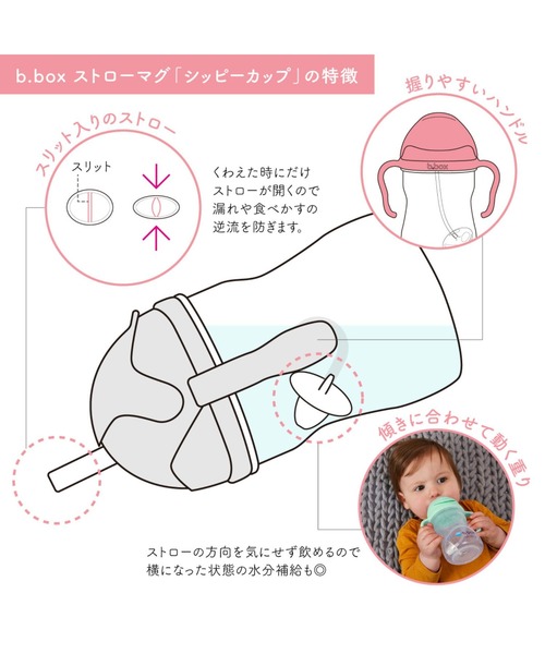 b.box（ビーボックス）の「b.box/ sippycup シッピーカップ ストローマグ ディズニータイプ（マグ/哺乳瓶/お食事グッズ・キッズ・ピンク/レッド系/ブルー系その他/ブラック×レッド/スモークピンク/グレー系その他/レッド系その他/ベビーピンク/ライトブルー・ONESIZE）」の20枚目の写真