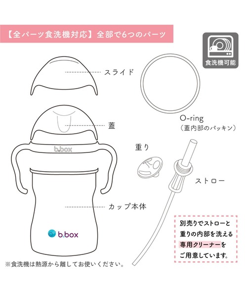 b.box（ビーボックス）の「b.box/ sippycup シッピーカップ ストローマグ ディズニータイプ（マグ/哺乳瓶/お食事グッズ・キッズ・ピンク/レッド系/ブルー系その他/ブラック×レッド/スモークピンク/グレー系その他/レッド系その他/ベビーピンク/ライトブルー・ONESIZE）」の19枚目の写真