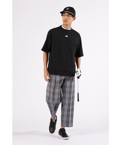 New Balance Golf(ニューバランスゴルフ)の「【new balance golf】スウェット ハーフスリーブ クルーネック ポロシャツ (MENS)(スウェット・メンズ・ホワイト系その他/ブラック/ライトカーキ・MEDIUM/LARGE/XX-LARGE/X-LARGE)」の5枚目の写真