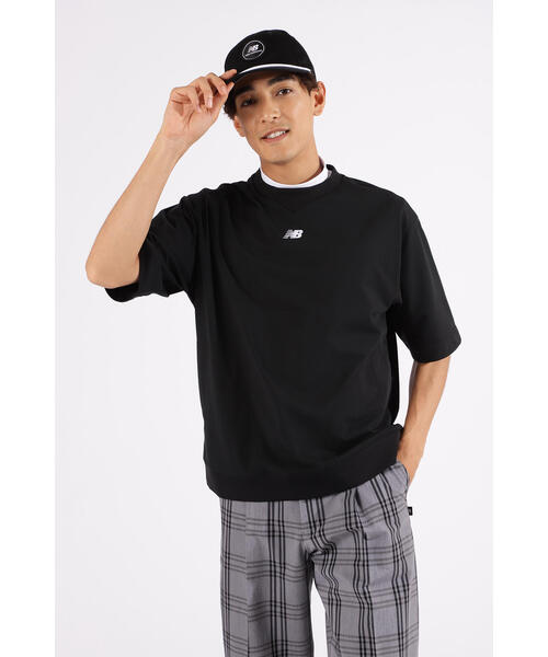 New Balance Golf(ニューバランスゴルフ)の「【new balance golf】スウェット ハーフスリーブ クルーネック ポロシャツ (MENS)(スウェット・メンズ・ホワイト系その他/ブラック/ライトカーキ・MEDIUM/LARGE/XX-LARGE/X-LARGE)」の6枚目の写真