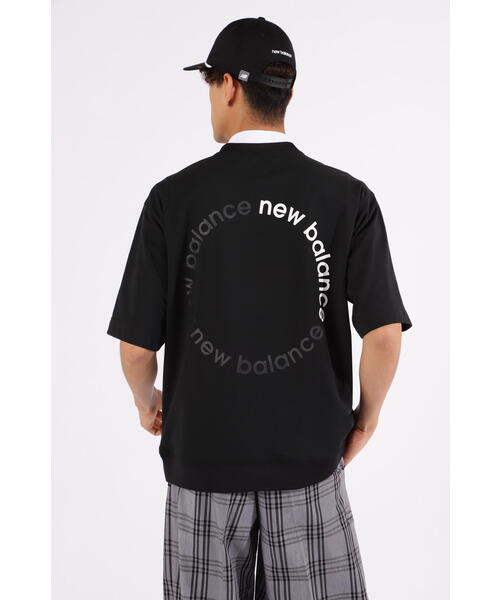 New Balance Golf(ニューバランスゴルフ)の「【new balance golf】スウェット ハーフスリーブ クルーネック ポロシャツ (MENS)(スウェット・メンズ・ホワイト系その他/ブラック/ライトカーキ・MEDIUM/LARGE/XX-LARGE/X-LARGE)」の7枚目の写真