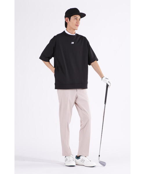 New Balance Golf(ニューバランスゴルフ)の「【new balance golf】スウェット ハーフスリーブ クルーネック ポロシャツ (MENS)(スウェット・メンズ・ホワイト系その他/ブラック/ライトカーキ・MEDIUM/LARGE/XX-LARGE/X-LARGE)」の8枚目の写真