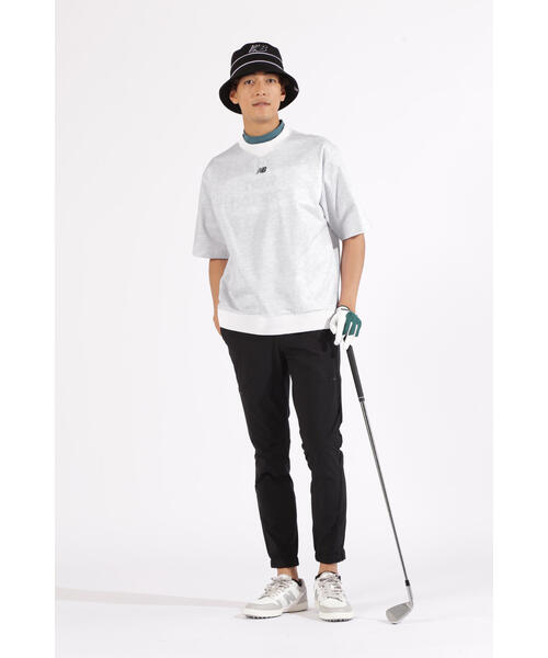 New Balance Golf(ニューバランスゴルフ)の「【new balance golf】スウェット ハーフスリーブ クルーネック ポロシャツ (MENS)(スウェット・メンズ・ホワイト系その他/ブラック/ライトカーキ・MEDIUM/LARGE/XX-LARGE/X-LARGE)」の14枚目の写真