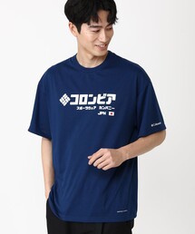 Columbia|コロンビアのTシャツ/カットソー(ブルー・ネイビー Columbia|コロンビアのTシャツ/カットソー(ブルー・ネイビー