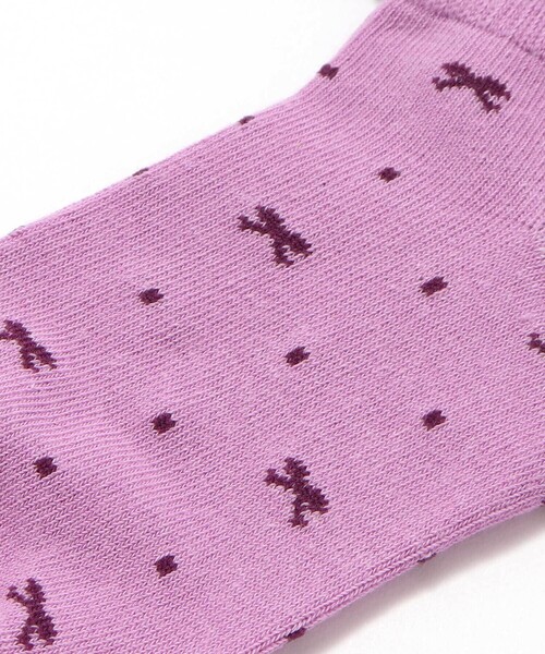 BeBe（ベベ）の「リボンドットフリルアンクルソックス(11~24cm)（ソックス/靴下・キッズ・ブルー系その他/パープル系その他・13.0cm/15.0cm/21.0cm/24.0cm/19.0cm/17.0cm）」の5枚目の写真