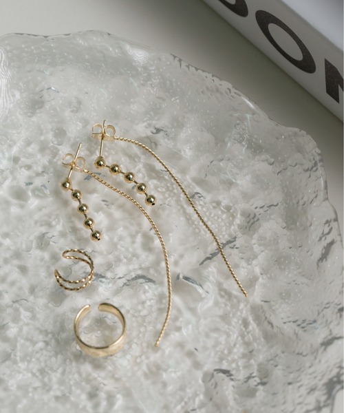TONE SELECT GOODS（トーンセレクトグッズ）の「【Peony/ピオニー】/チェーン付き　ロング　つぶつぶピアス（ピアス（両耳用）・レディース・ゴールド/シルバー・FREE）」の9枚目の写真
