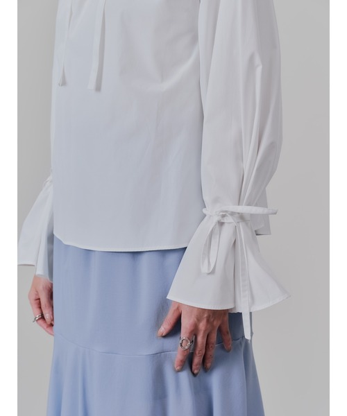 DOLLUPOOPS（ドールアップウップス）の「ボータイ2WAYスリーブブラウス（シャツ/ブラウス・レディース・ブラック/オフホワイト・38）」の18枚目の写真