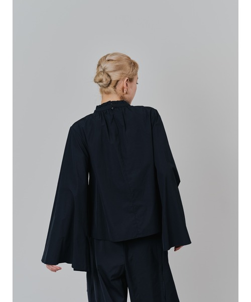 DOLLUPOOPS（ドールアップウップス）の「ボータイ2WAYスリーブブラウス（シャツ/ブラウス・レディース・ブラック/オフホワイト・38）」の20枚目の写真