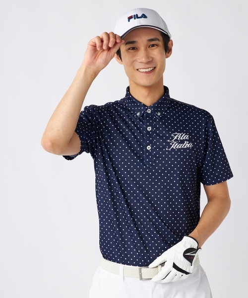 セール】【FILA GOLF:フィラゴルフ】ドット柄ポロシャツ ゴルフ