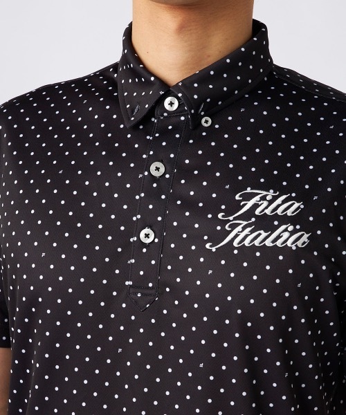 FILA GOLF(フィラゴルフ )の「【FILA GOLF:フィラゴルフ】ドット柄ポロシャツ ゴルフ おしゃれなギフトに最適!(シャツ/ブラウス・メンズ・ターコイズブルー/ネイビー/ブラック/ホワイト・LARGE/MEDIUM/X-LARGE)」の22枚目の写真