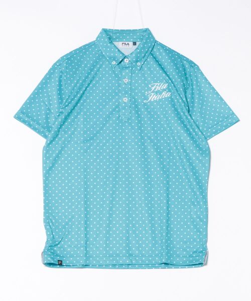 FILA GOLF(フィラゴルフ )の「【FILA GOLF:フィラゴルフ】ドット柄ポロシャツ ゴルフ おしゃれなギフトに最適!(シャツ/ブラウス・メンズ・ターコイズブルー/ネイビー/ブラック/ホワイト・LARGE/MEDIUM/X-LARGE)」の13枚目の写真