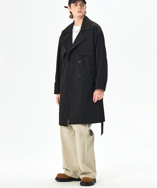 moimoimomochi専用　Aトレンチコート　スミクロ 楽天市場】コート ：シングルトレンチコート 無地 ◇out010014