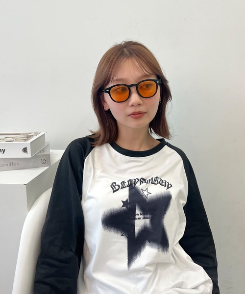 B.I.D.(ビーアイディー)の「《EK327/カラーレンズサングラス(サングラス・レディース・ピンク/ブルー/オレンジ・FREE)」の8枚目の写真