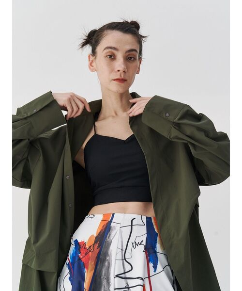 UN3D.（アンスリード）の「T LINE BRA TOP / ティーラインブラトップ（キャミソール・レディース・ブラウン/ブラック/カーキ・36/38）」の6枚目の写真